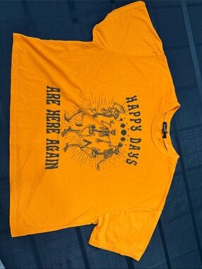 Happy Days Orange Graphic Tee